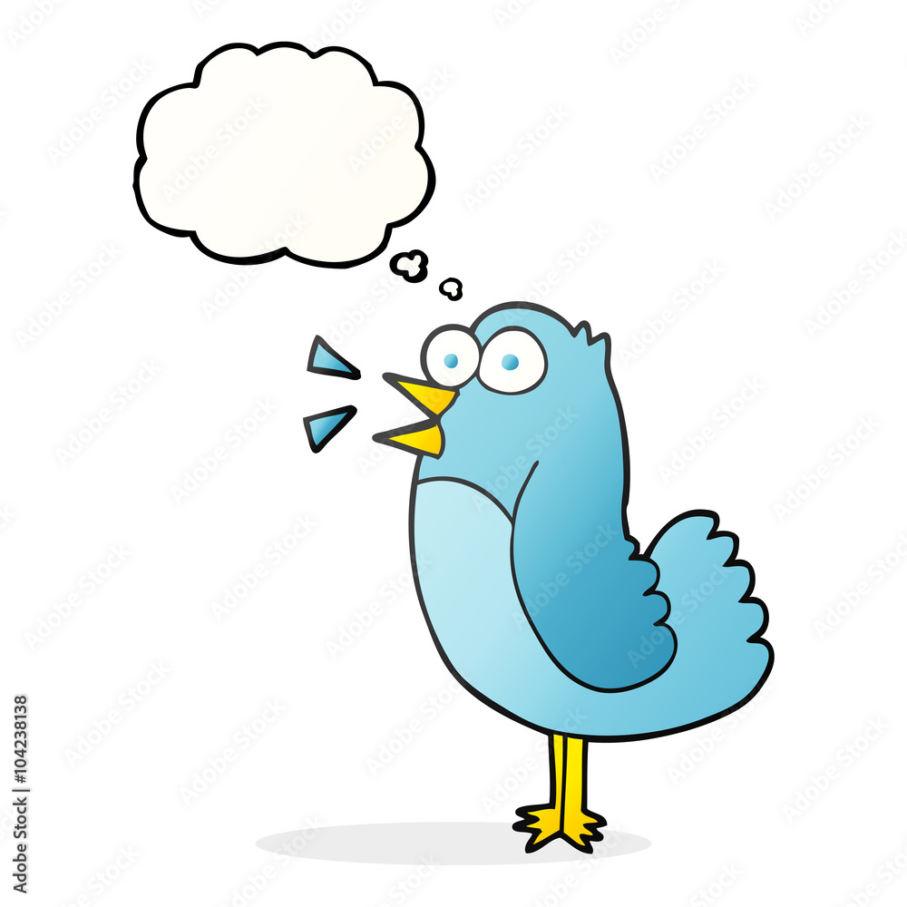 thought bubble cartoon bird thought bubble cartoon bird