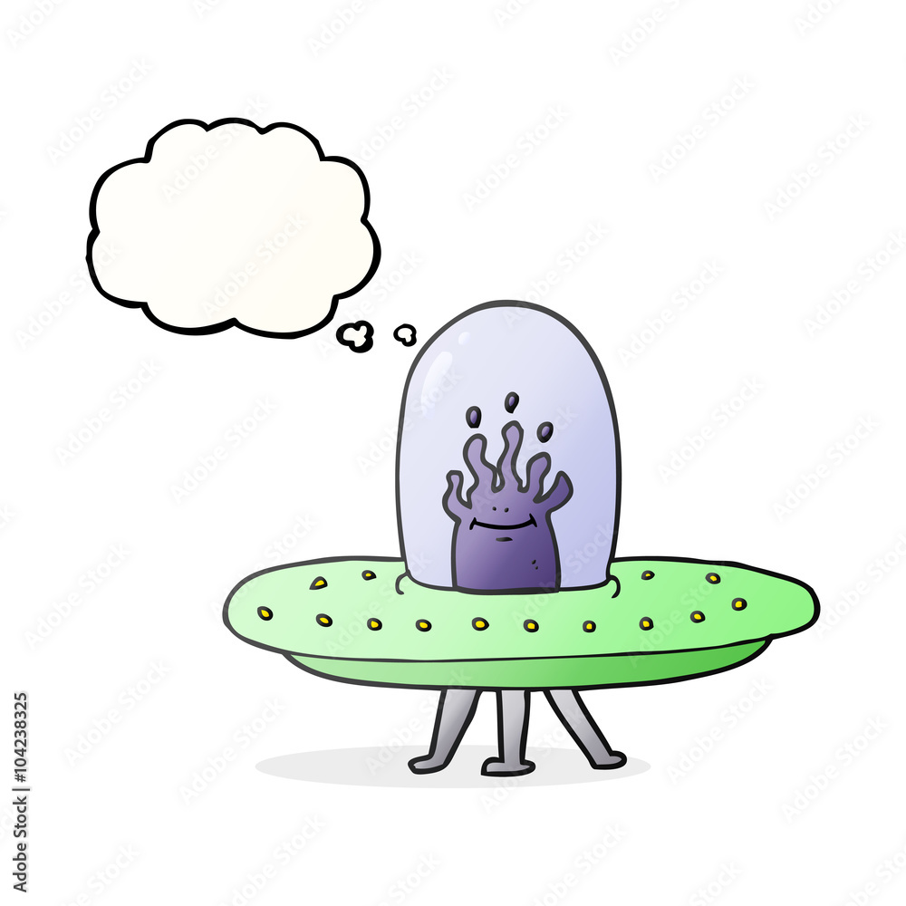 thought bubble cartoon flying saucer thought bubble cartoon flying saucer