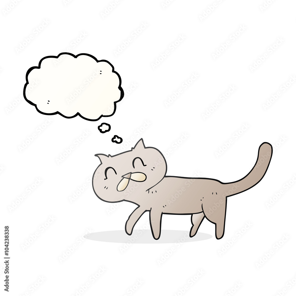 thought bubble cartoon cat thought bubble cartoon cat