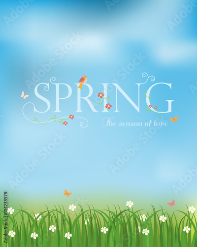 spring season background, v...