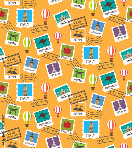 travel around the world background