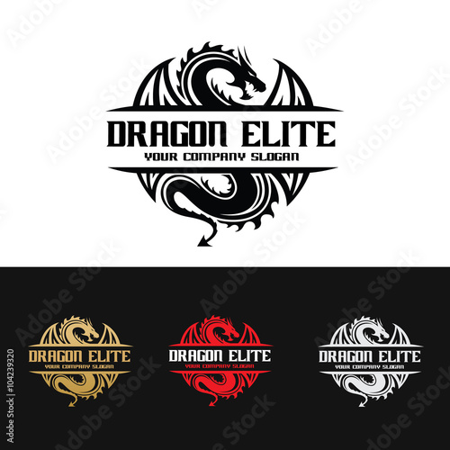 Dragon logo template