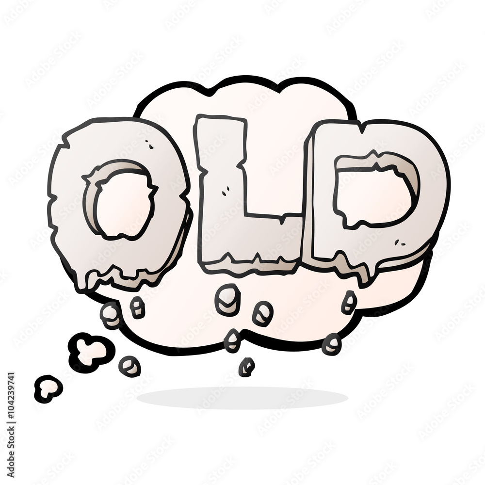 thought bubble cartoon word old thought bubble cartoon word old
