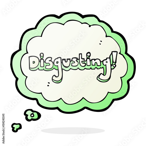 disgusting thought bubble cartoon