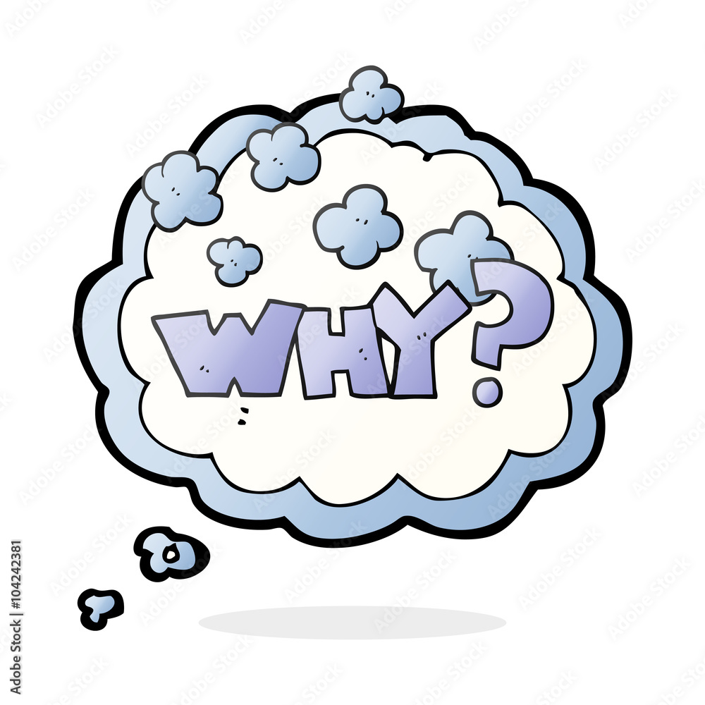 thought bubble cartoon shout WHY? thought bubble cartoon shout WHY?