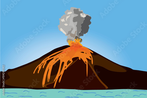 volcano eruption