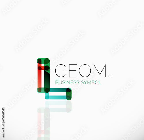 Wallpaper Mural Logo, linear abstract geometric icon Torontodigital.ca