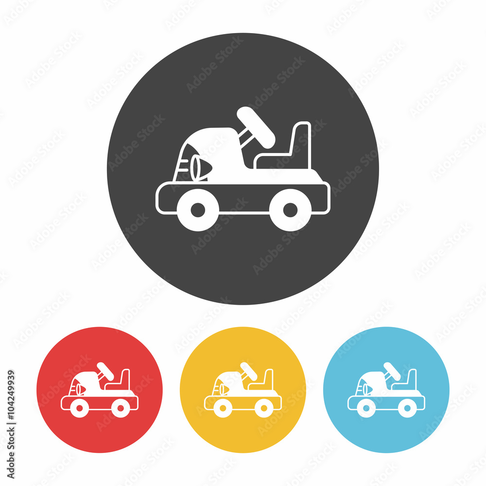 baby toy car icon baby toy car icon
