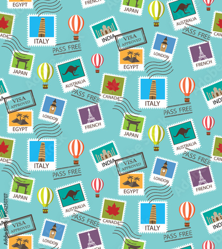 travel around the world background