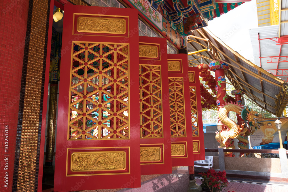 Painting buildings and furniture design in China.