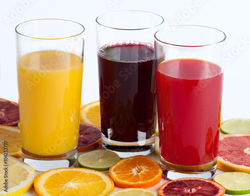 fresh juice from citrus fruits 