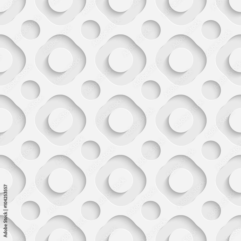 Seamless Square and Circle Pattern