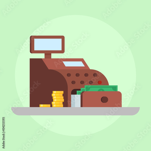 Cash register vector illustration