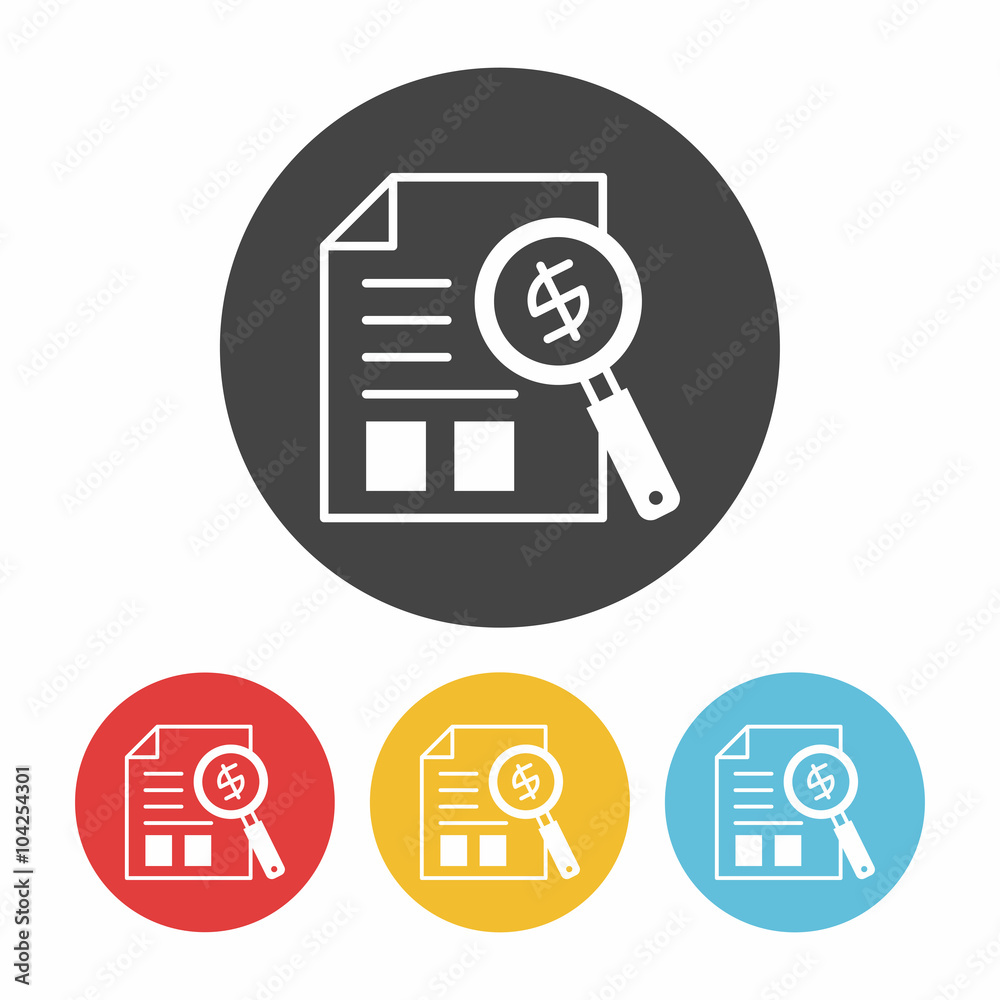 financial paper icon financial paper icon