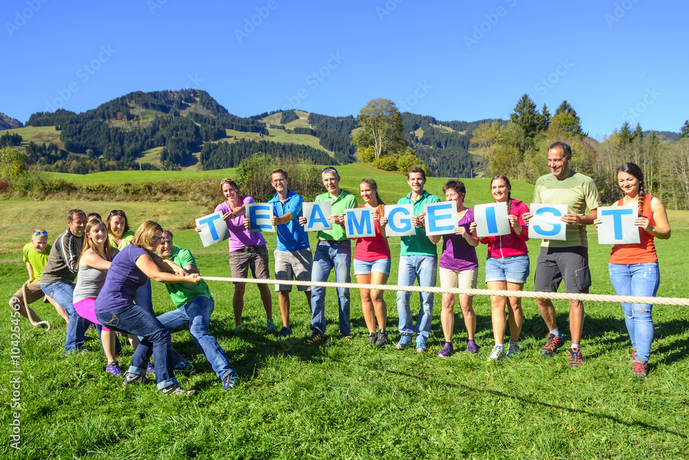 Obraz premium Teamgeist erleben