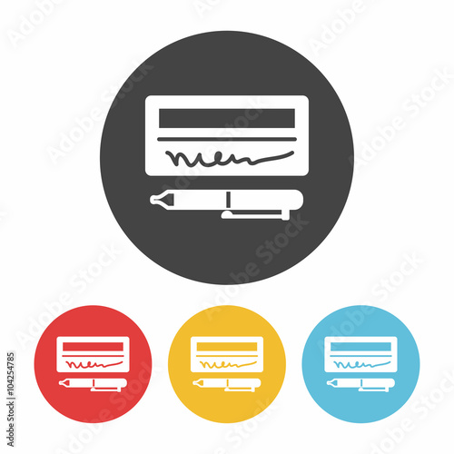 financial money check icon Free Download financial money check icon - GFXLoad