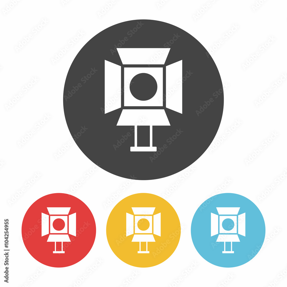cinema light stand icon cinema light stand icon