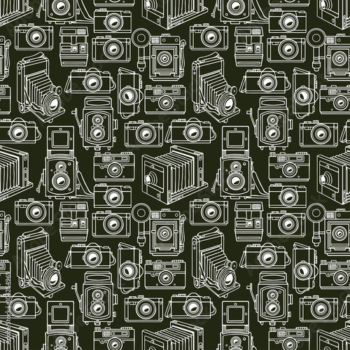 sketch vintage cameras