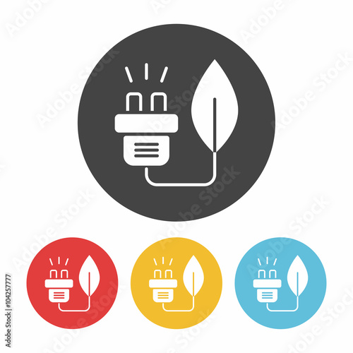 Environmental protection concept saving energy icon