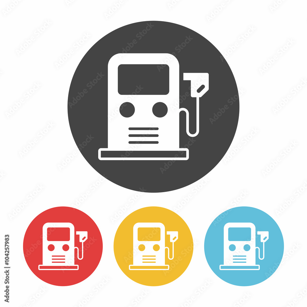 Environmental protection concept use of gasoline icon Environmental protection concept use of gasoline icon