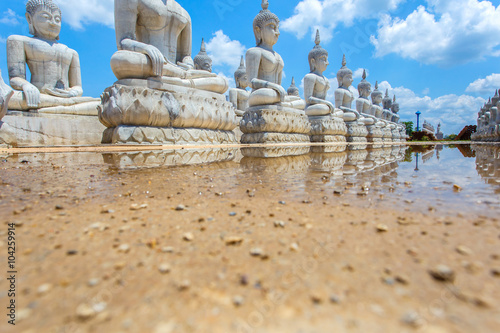 Buddha statue and blue sky, Nakhon Si Thammarat Province, Thailand