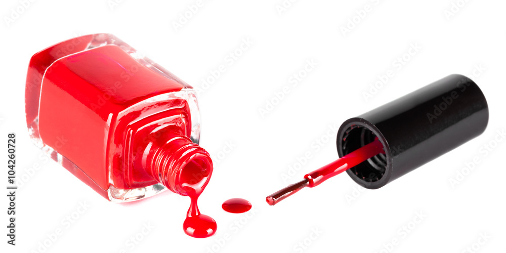 red nail polish