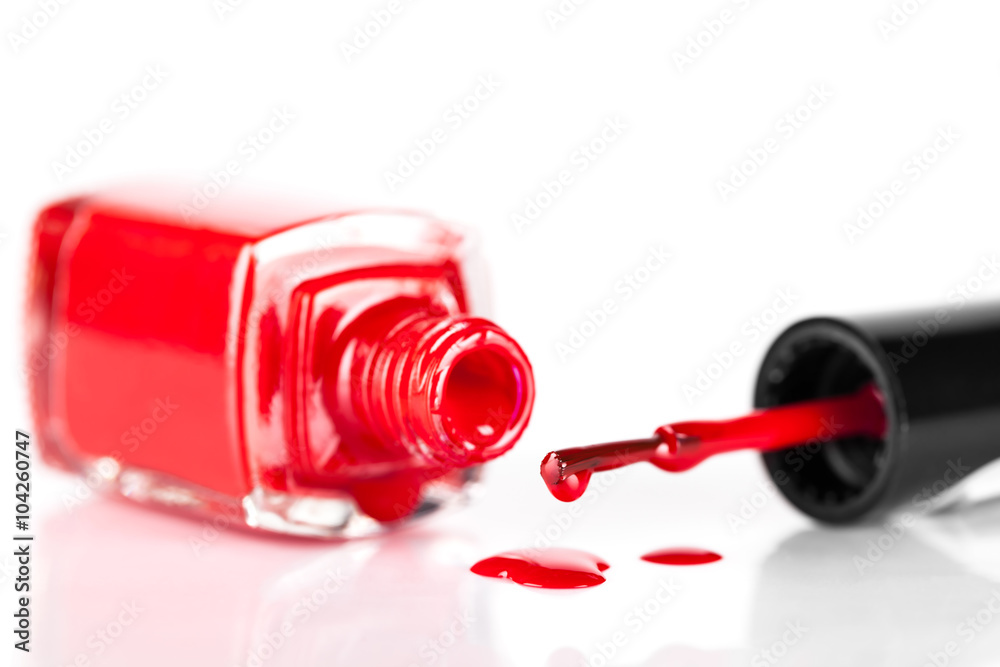 red nail polish closeup red nail polish closeup