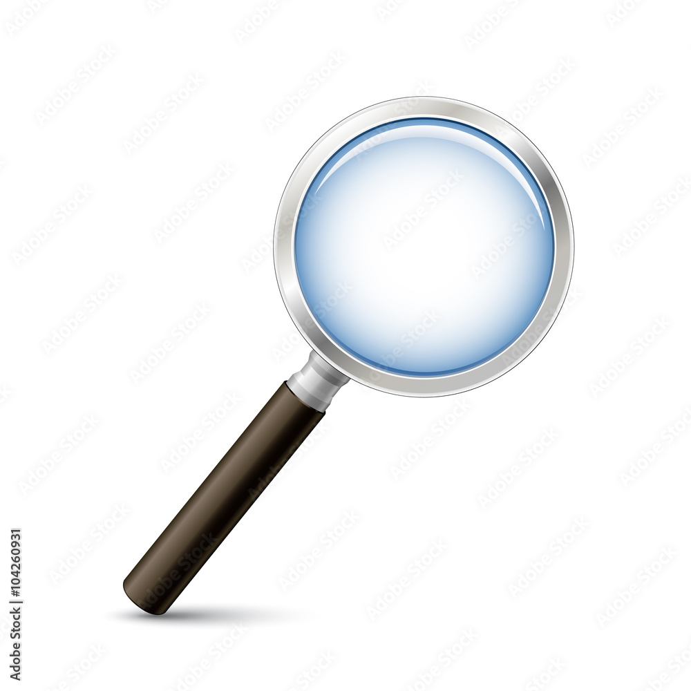 Magnifying glass illustration Magnifying glass illustration