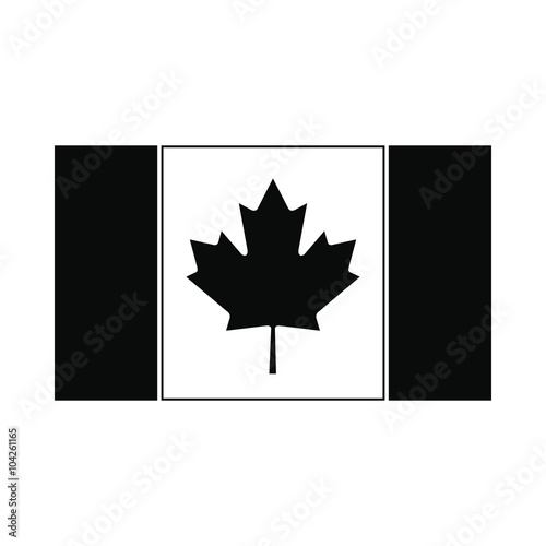 Flag of Canada icon, simple style