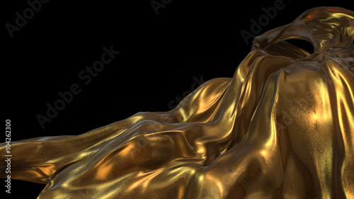Gold Cloth abstract back ground 