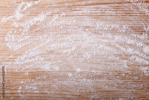 Background with flour and pastry board photo