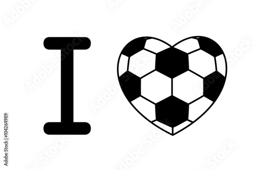 soccer ball heart 