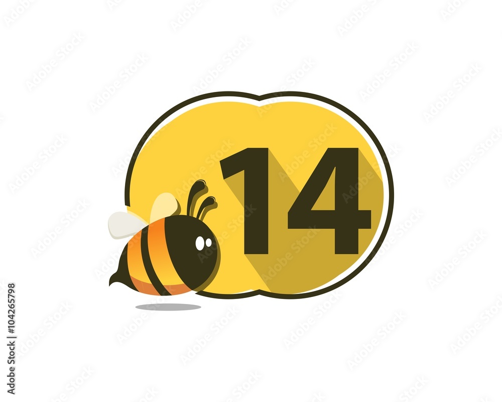 14 Number Natural Cute Bee