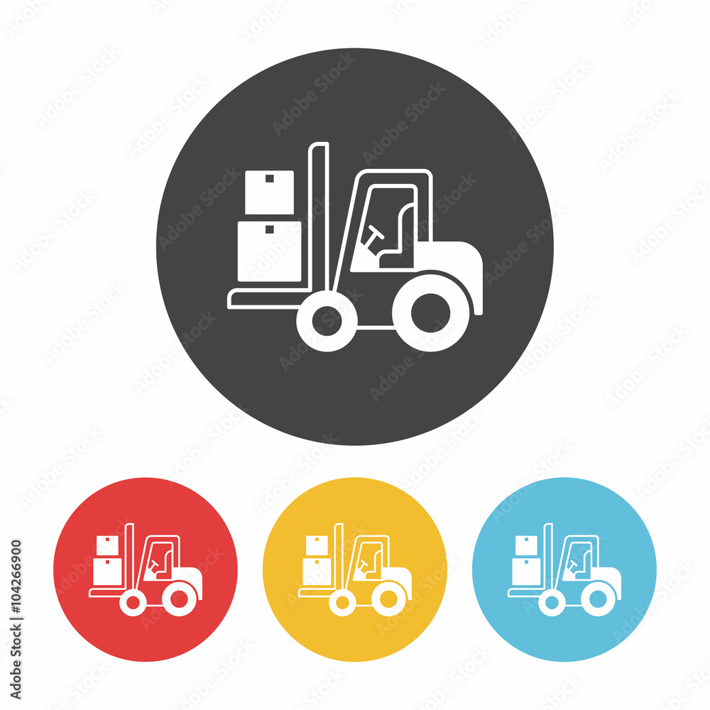 logistics truck icon