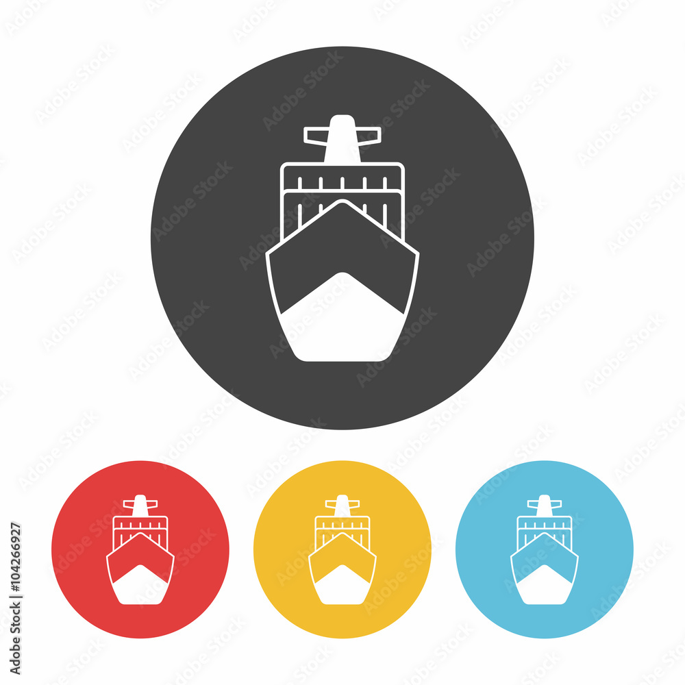 logistics ship icon
