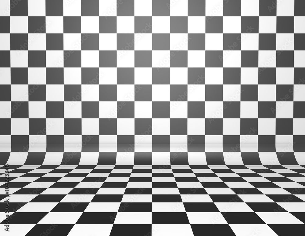 Black and white checkerboard background with copy space. Black and white checkerboard background with copy space.