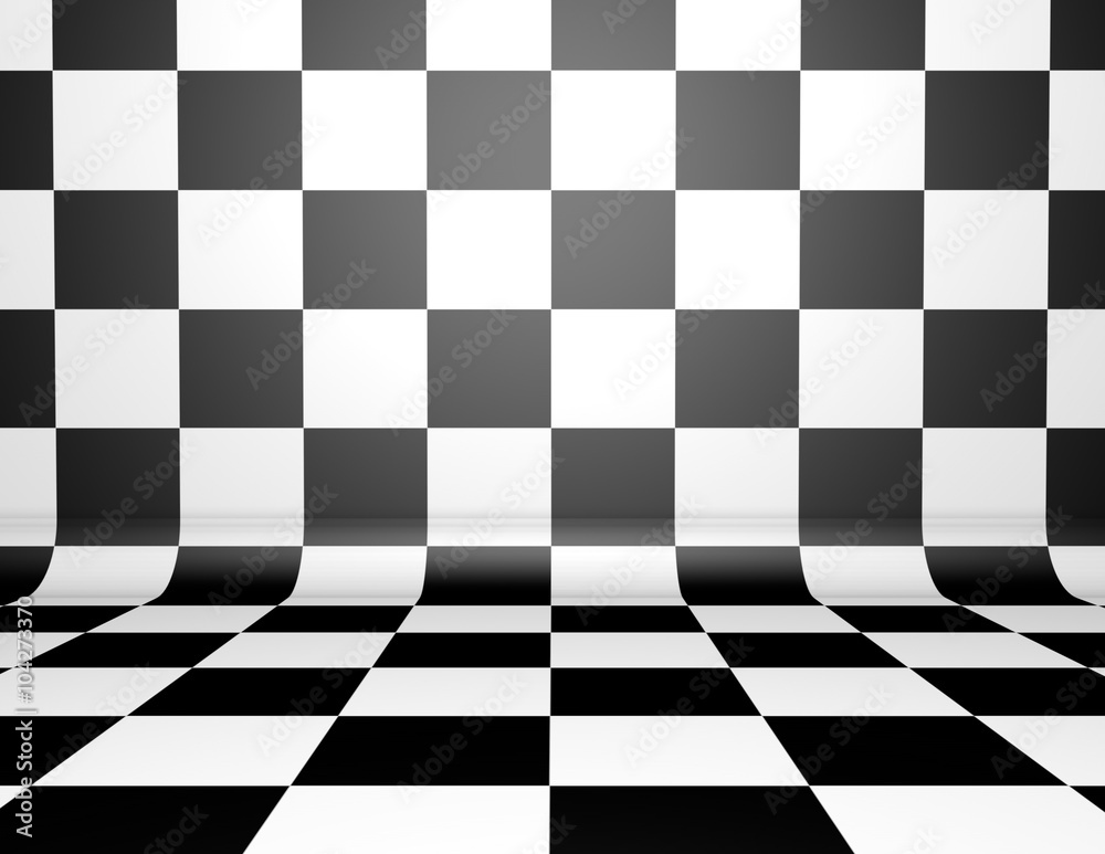 Chess board illustration tiled background with black and white pattern. Chess board illustration tiled background with black and white pattern.