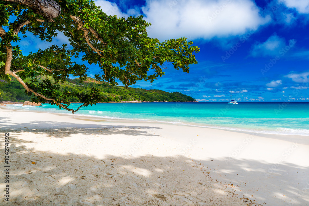 Anse Lazio beach, Praslin island, the Seychelles