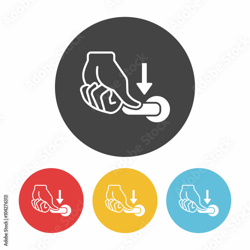 flush handle icon