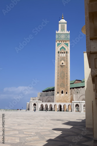 beautiful mosque Hassan second in Casablanca, Morocco