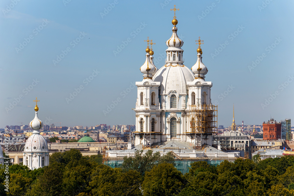 Reconstruction of Russian orthodox cathedral (Smolny cathedral)