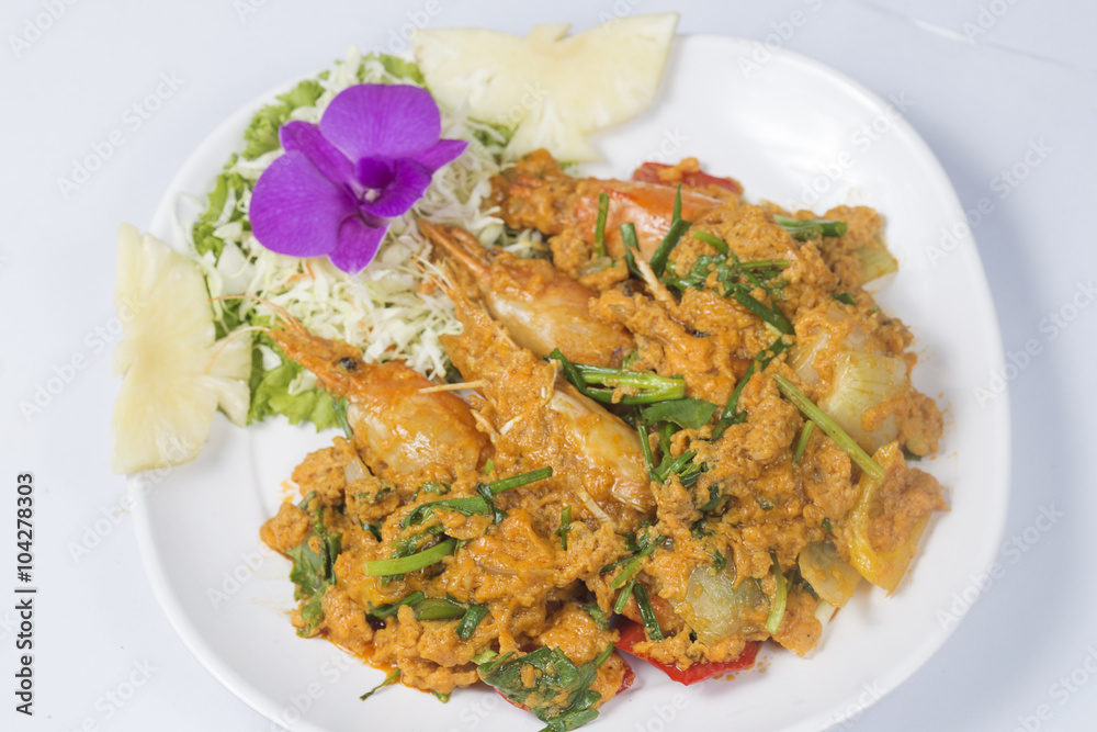 Stir Fried Shrimp with Curry Powder Stir Fried Shrimp with Curry Powder