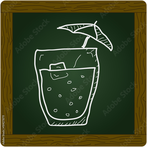 Simple doodle of a cocktail