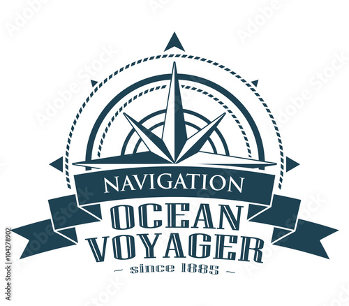 Corporate logo with windrose