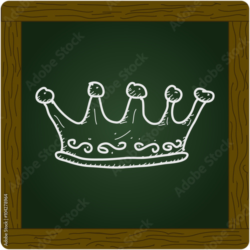 Simple doodle of a crown