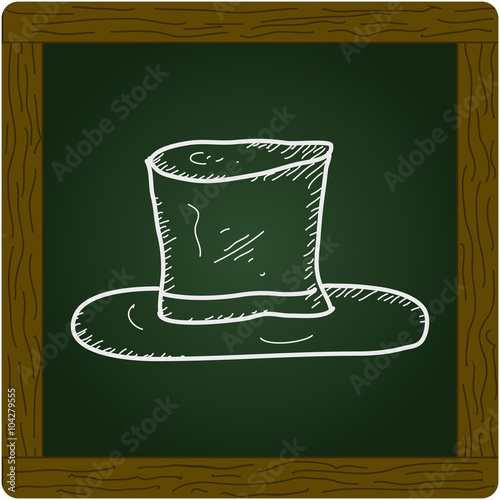 Simple doodle of a top hat