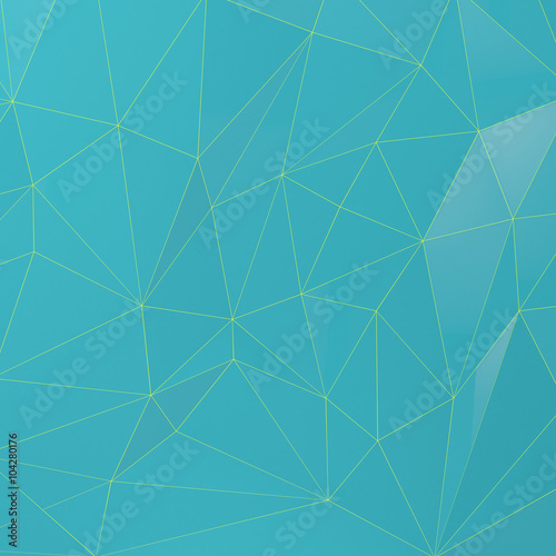 Low Poly Background turquoise