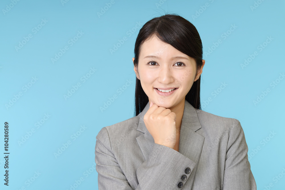 笑顔のビジネスウーマン 笑顔のビジネスウーマン