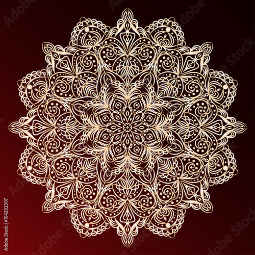 vector, circular pattern, Mandala, Oriental motifs, Kaleidoscope