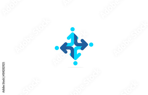 arrow human team logo